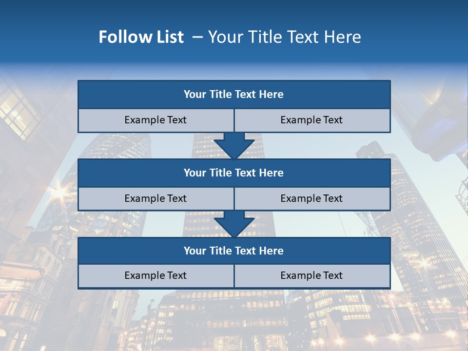 Built Tower City PowerPoint Template