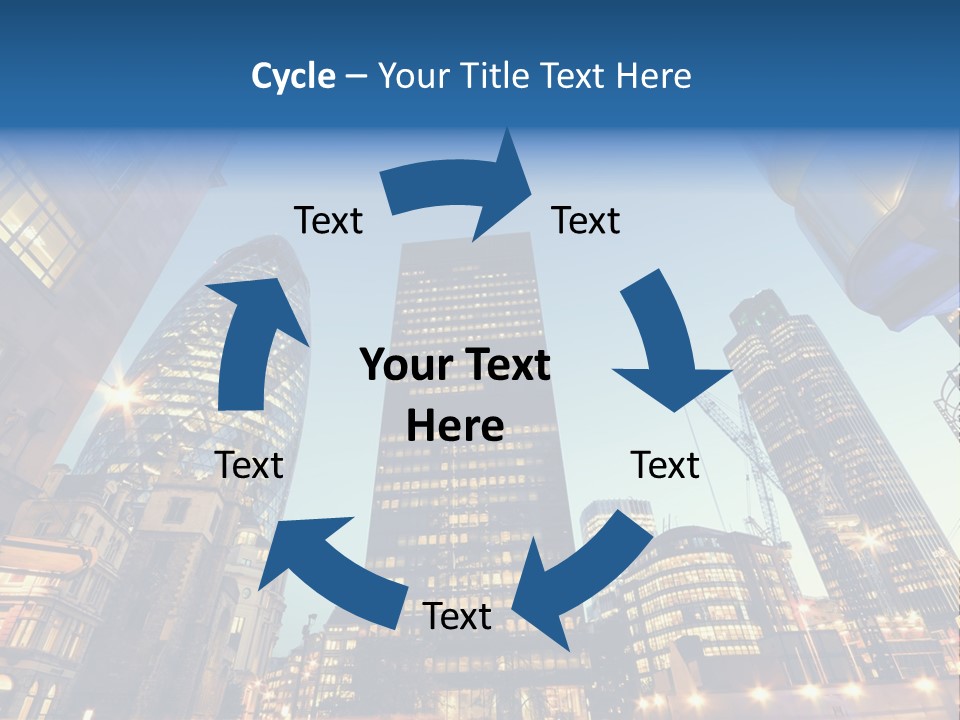 Built Tower City PowerPoint Template