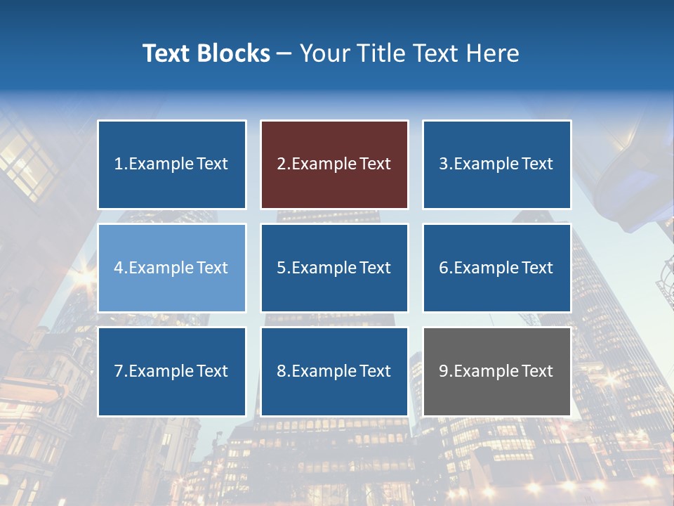 Built Tower City PowerPoint Template