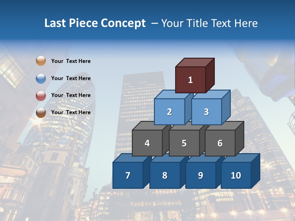 Built Tower City PowerPoint Template
