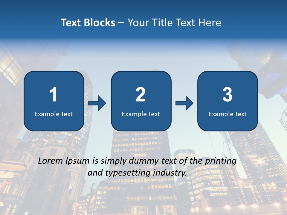 Built Tower City PowerPoint Template