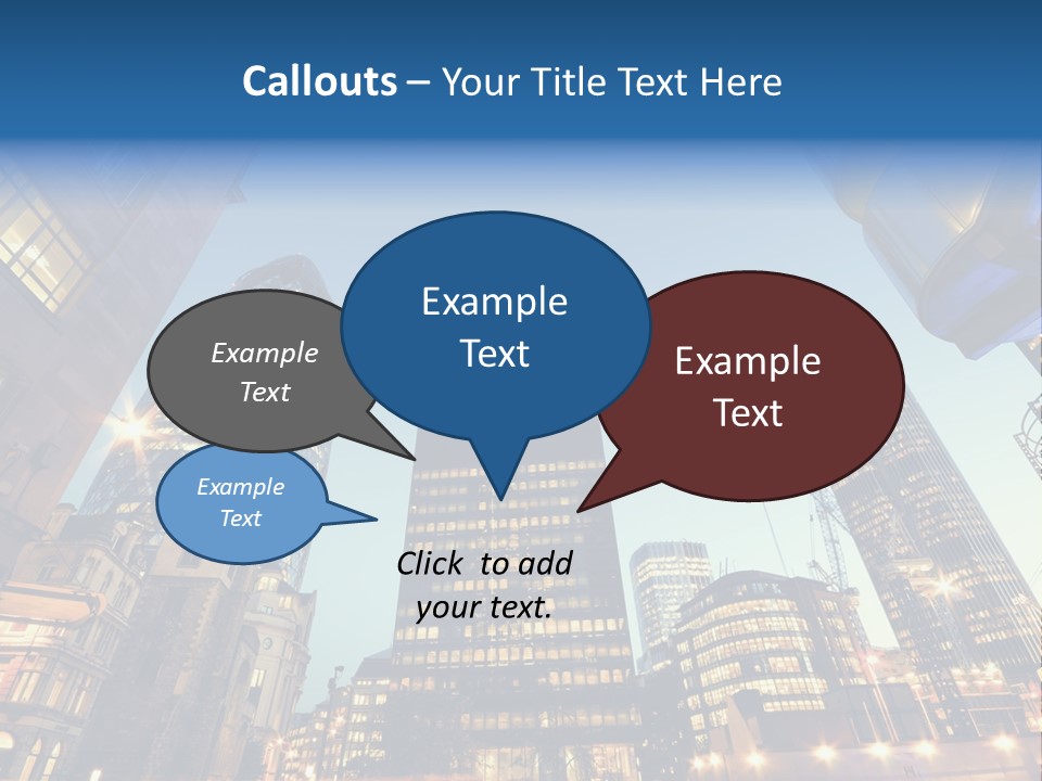 Built Tower City PowerPoint Template