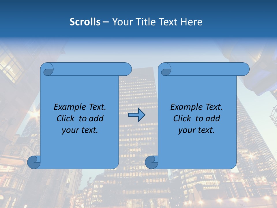 Built Tower City PowerPoint Template