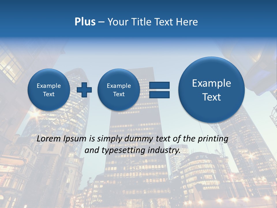 Built Tower City PowerPoint Template
