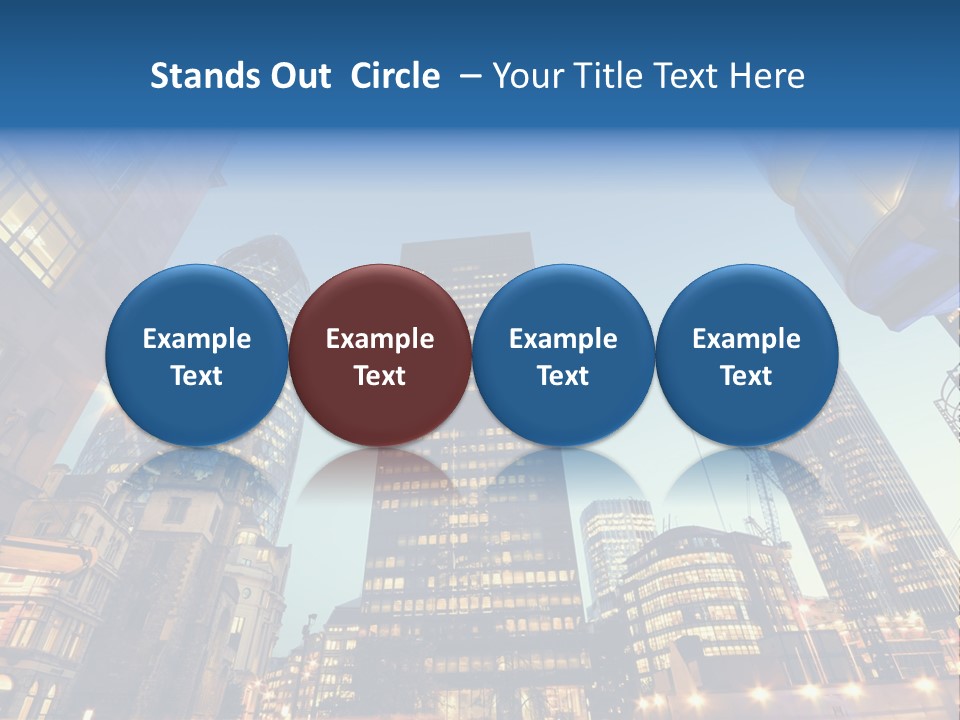 Built Tower City PowerPoint Template
