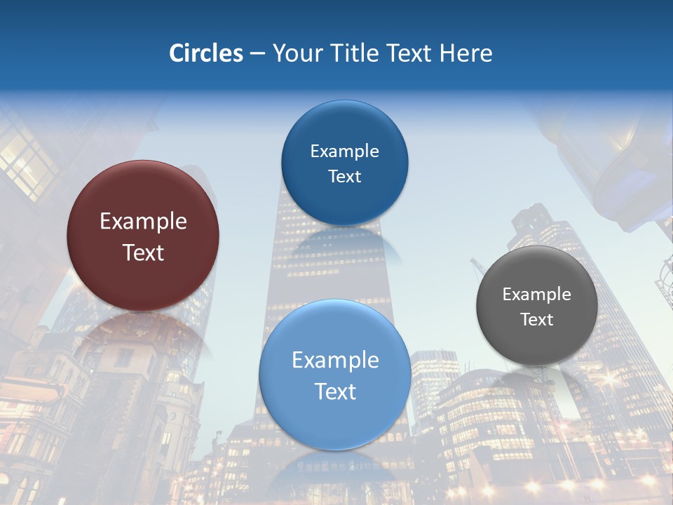 Built Tower City PowerPoint Template
