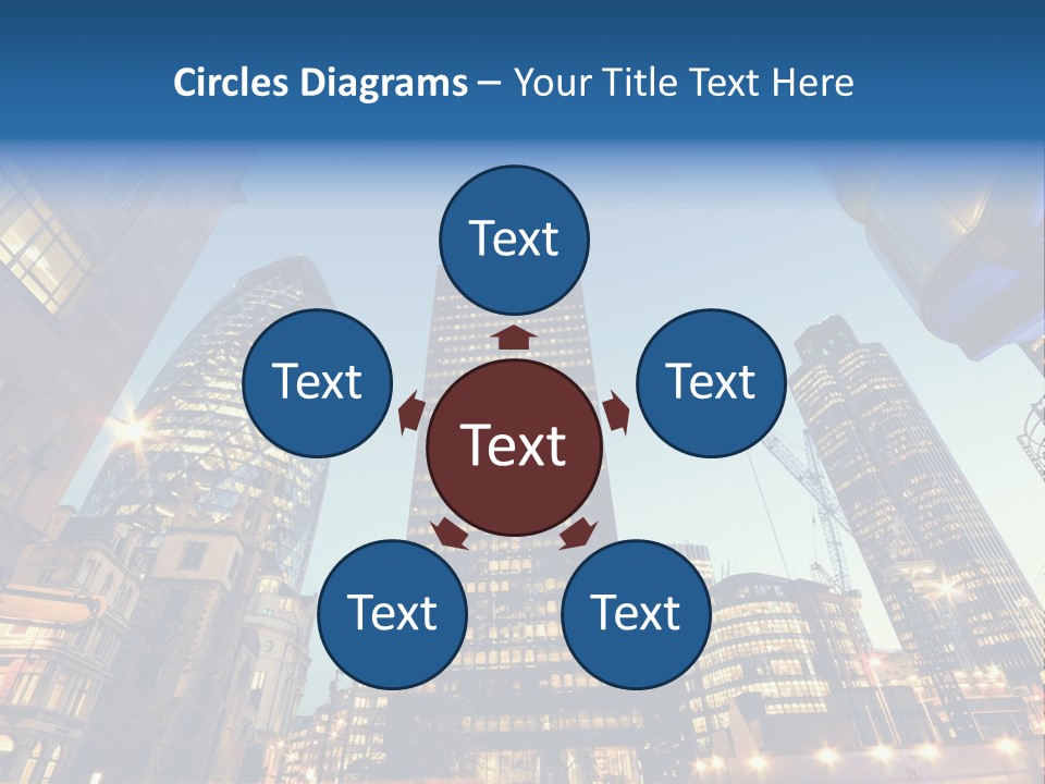 Built Tower City PowerPoint Template