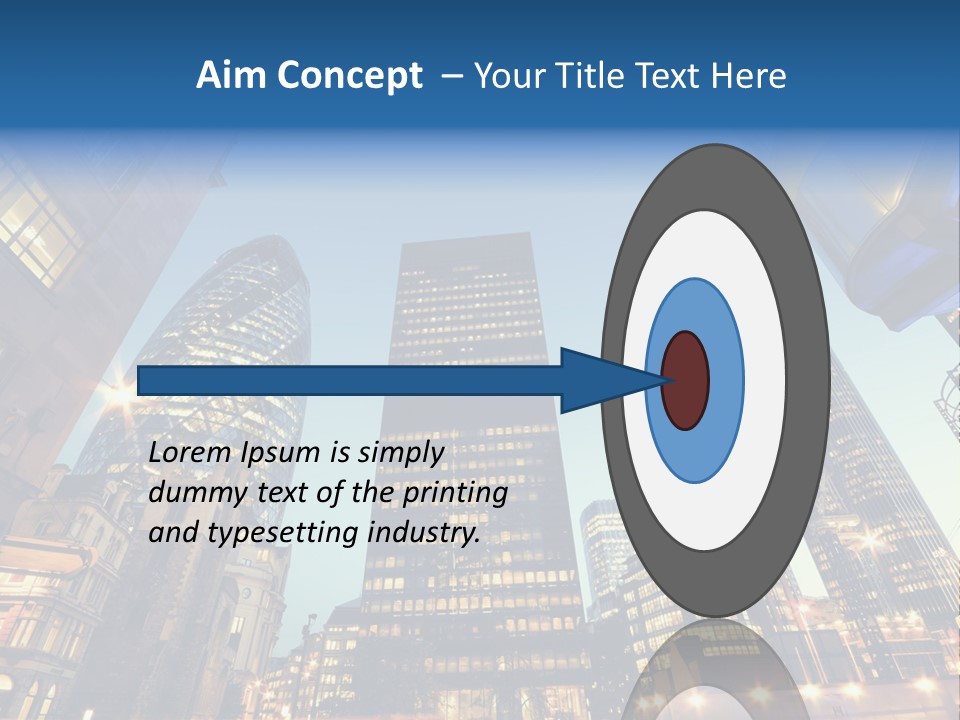 Built Tower City PowerPoint Template