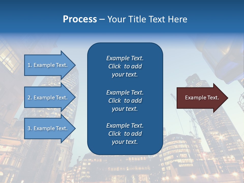 Built Tower City PowerPoint Template