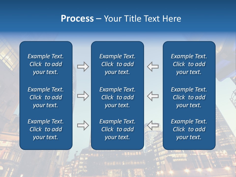 Built Tower City PowerPoint Template