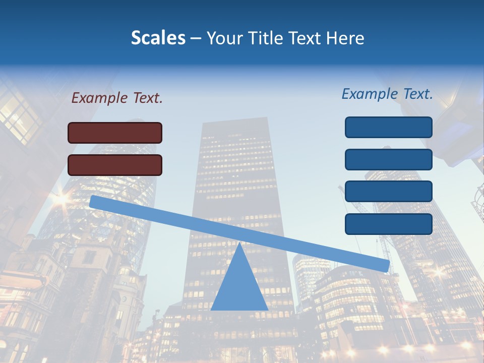 Built Tower City PowerPoint Template
