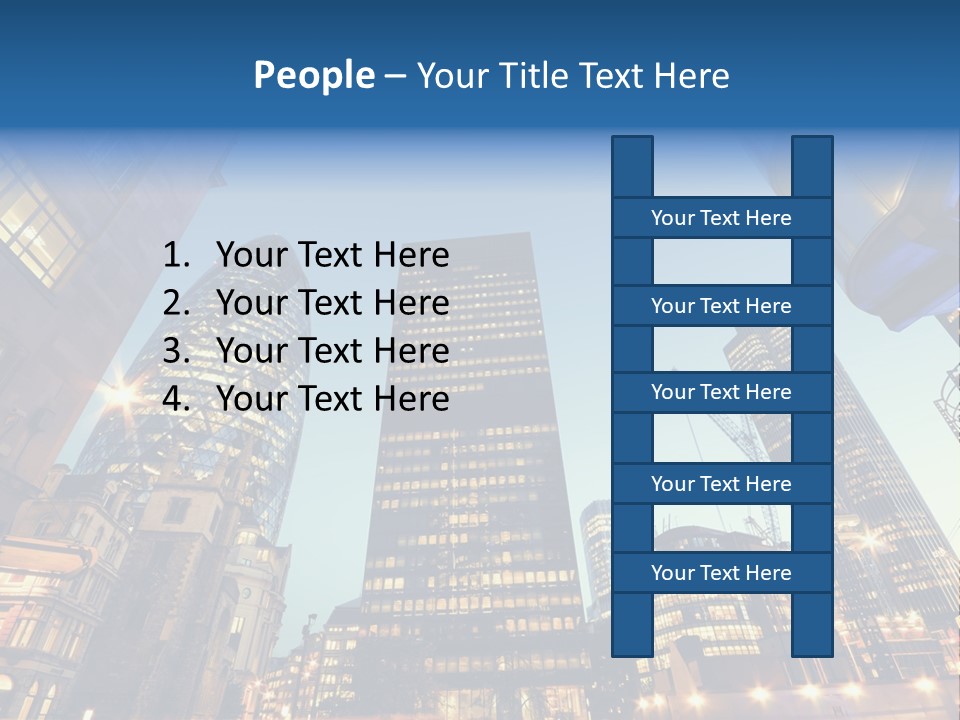 Built Tower City PowerPoint Template