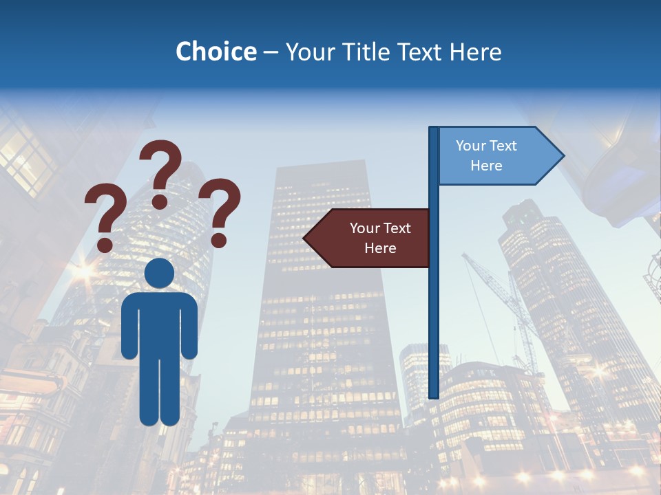 Built Tower City PowerPoint Template