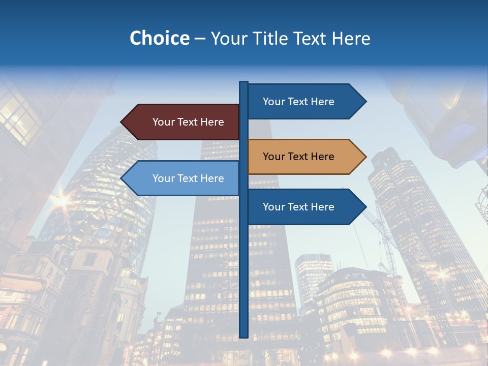 Built Tower City PowerPoint Template