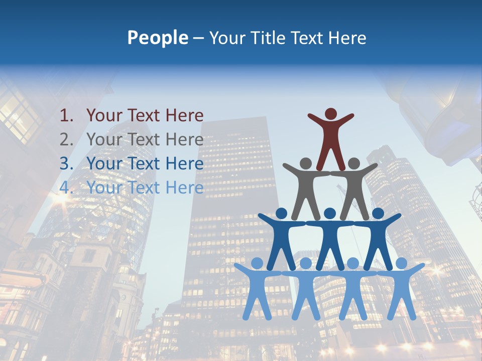 Built Tower City PowerPoint Template