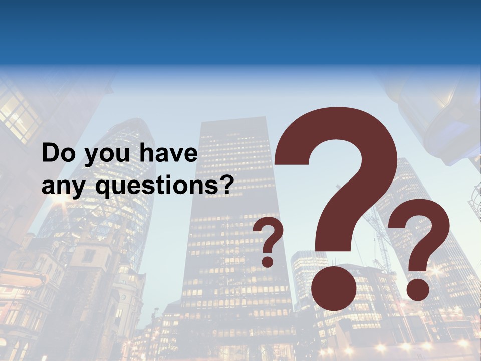 Built Tower City PowerPoint Template