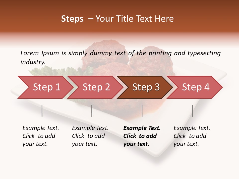 Meaty Meatball Recipe PowerPoint Template