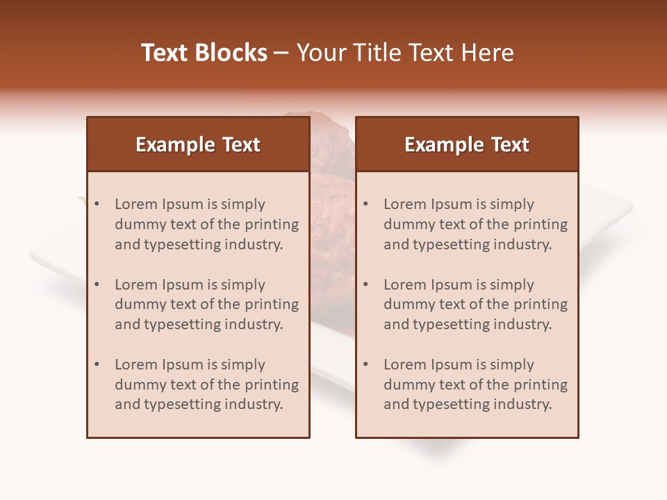 Meaty Meatball Recipe PowerPoint Template