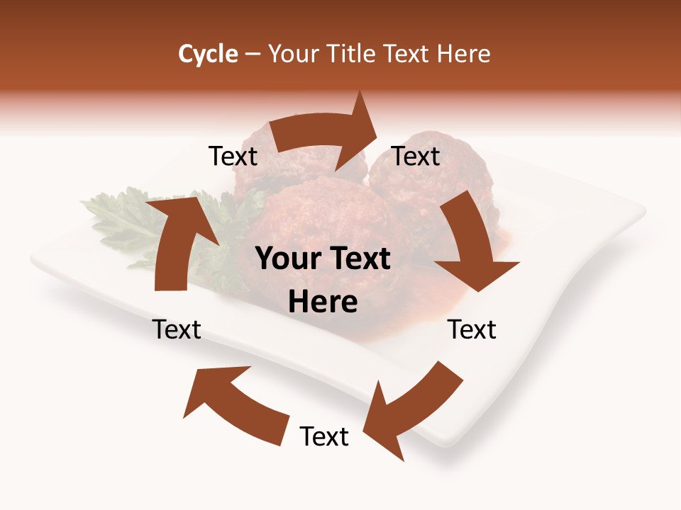 Meaty Meatball Recipe PowerPoint Template