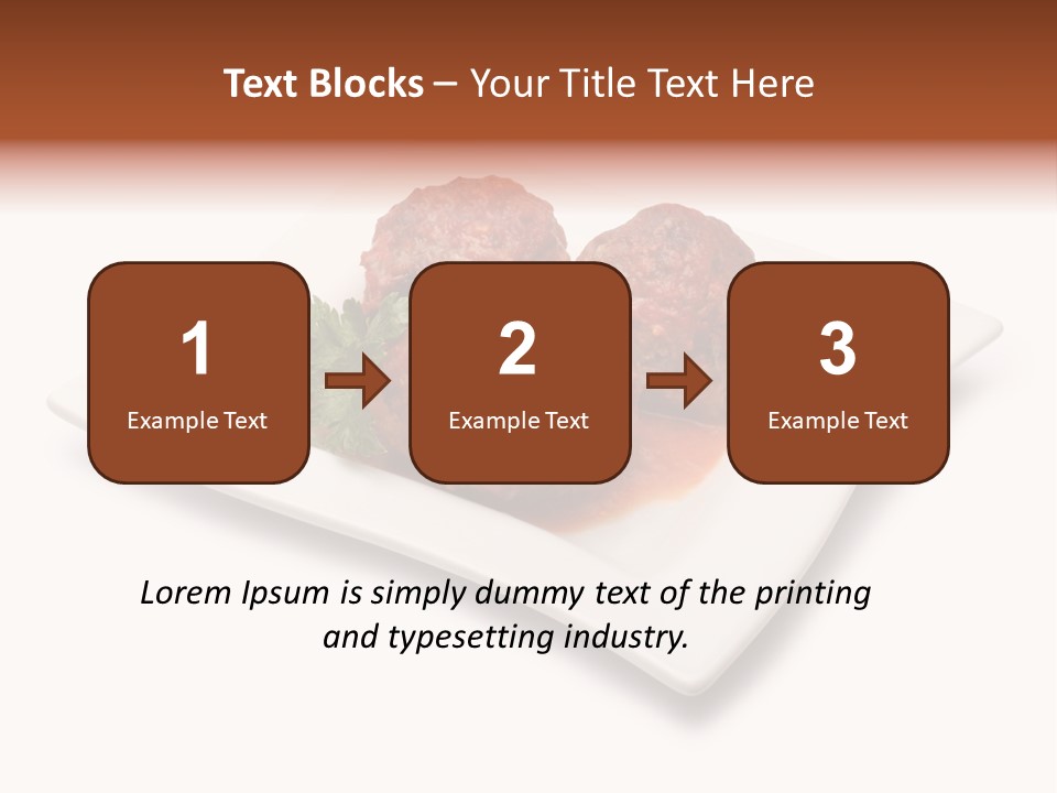 Meaty Meatball Recipe PowerPoint Template