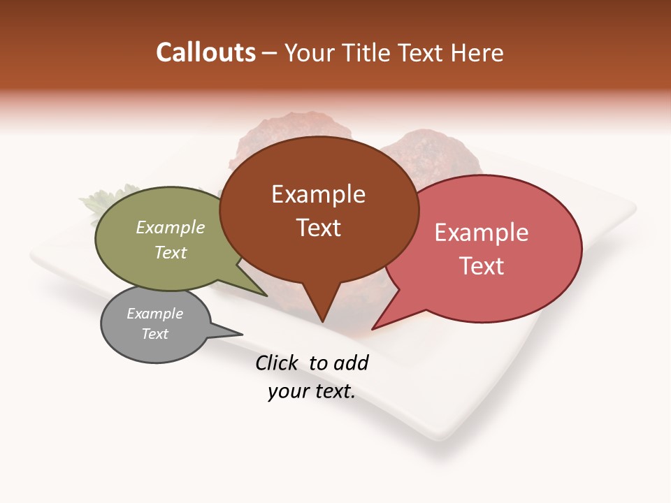 Meaty Meatball Recipe PowerPoint Template