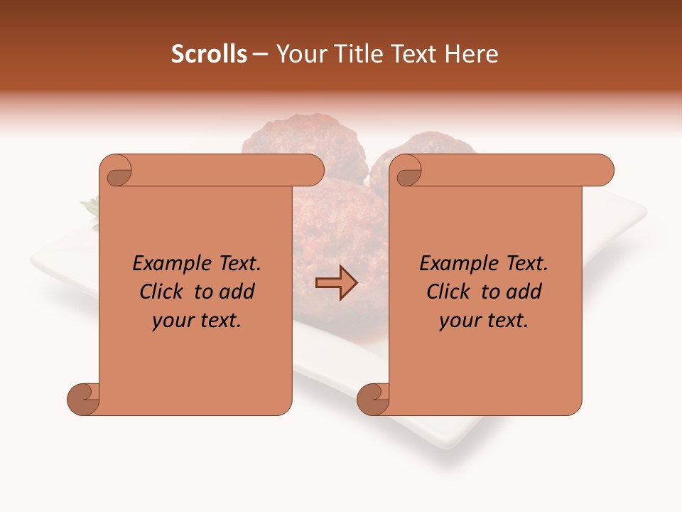 Meaty Meatball Recipe PowerPoint Template