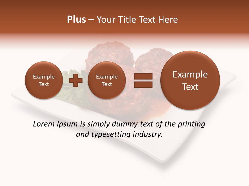 Meaty Meatball Recipe PowerPoint Template