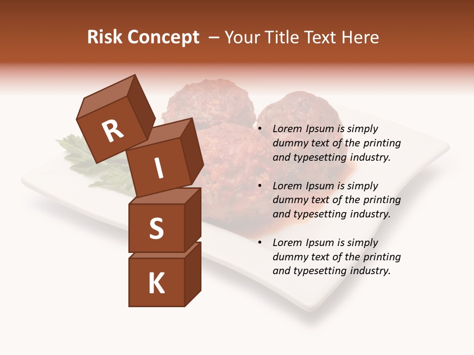 Meaty Meatball Recipe PowerPoint Template