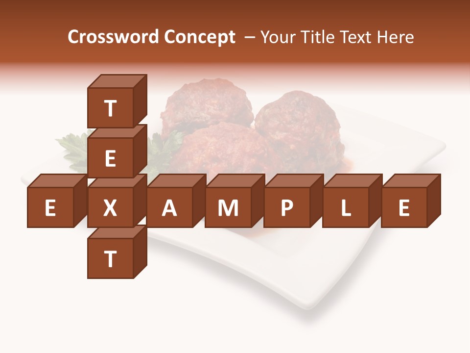 Meaty Meatball Recipe PowerPoint Template