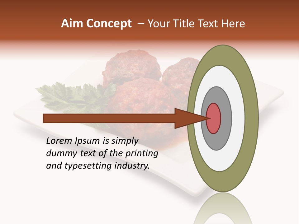 Meaty Meatball Recipe PowerPoint Template