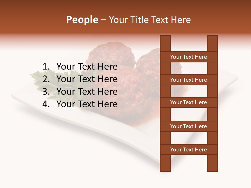 Meaty Meatball Recipe PowerPoint Template