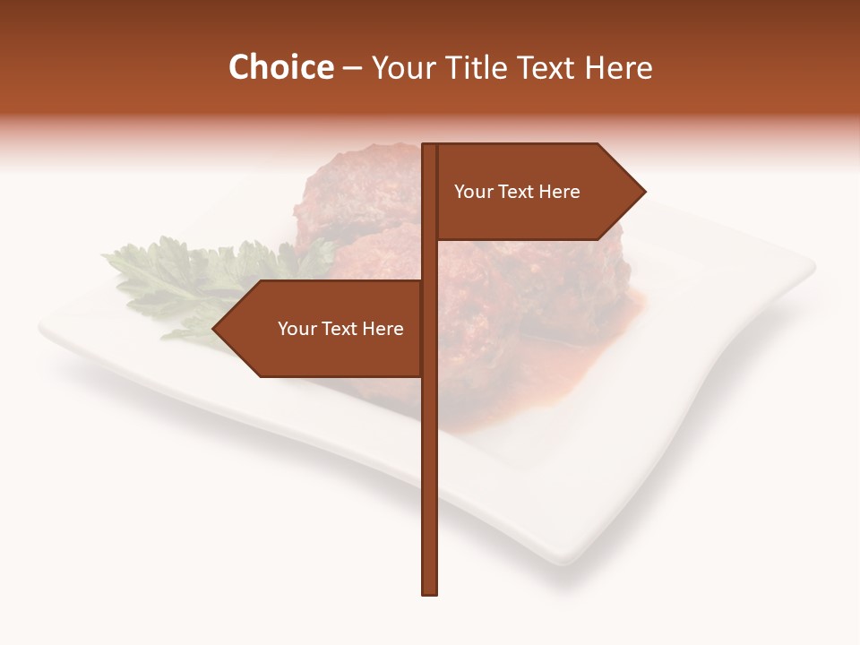 Meaty Meatball Recipe PowerPoint Template