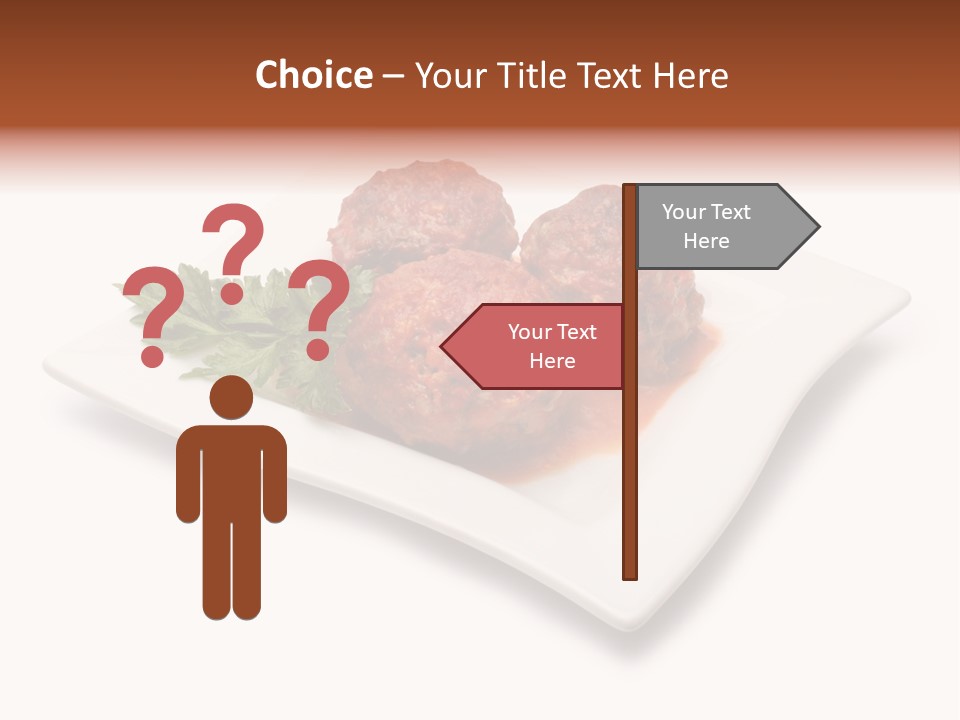 Meaty Meatball Recipe PowerPoint Template