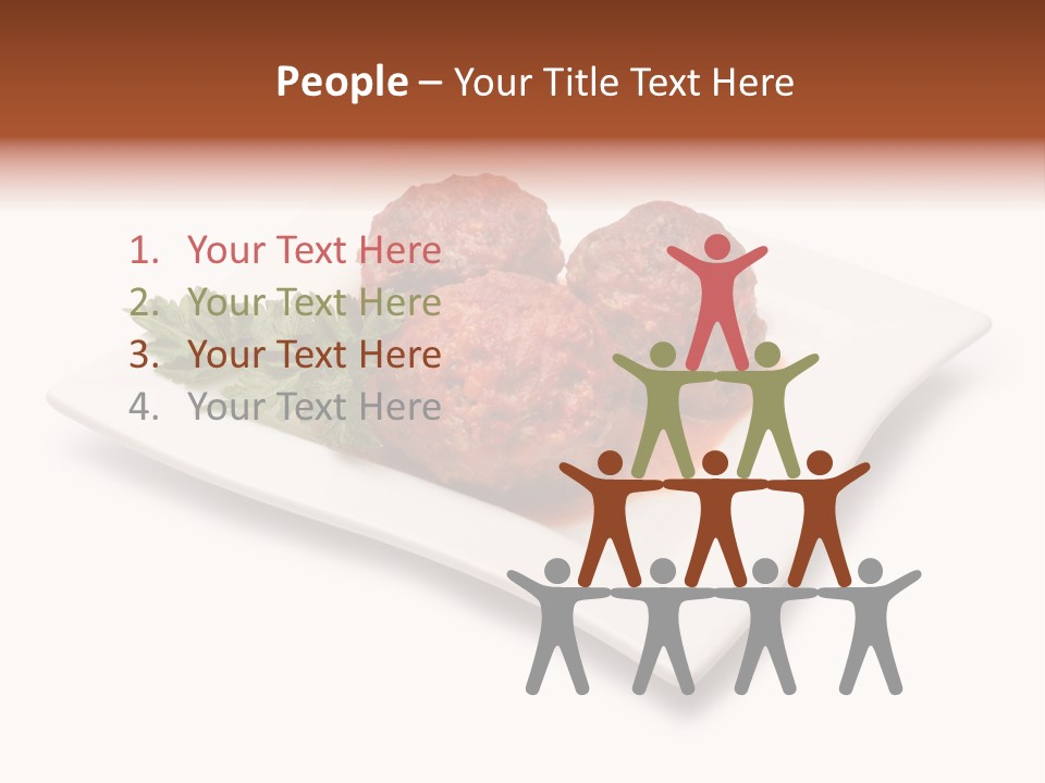 Meaty Meatball Recipe PowerPoint Template