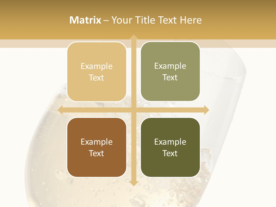 White Wine Splash Wineglass PowerPoint Template