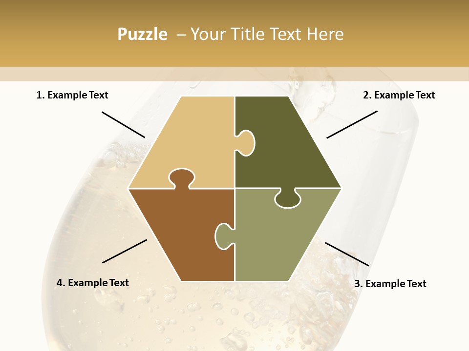 White Wine Splash Wineglass PowerPoint Template