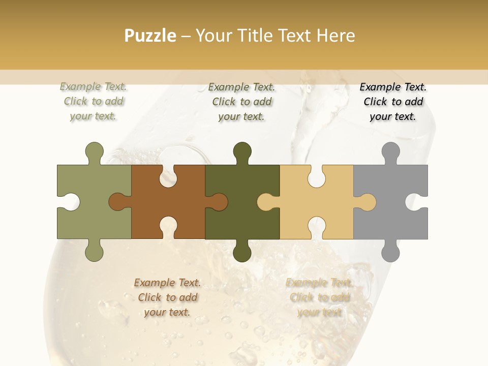 White Wine Splash Wineglass PowerPoint Template