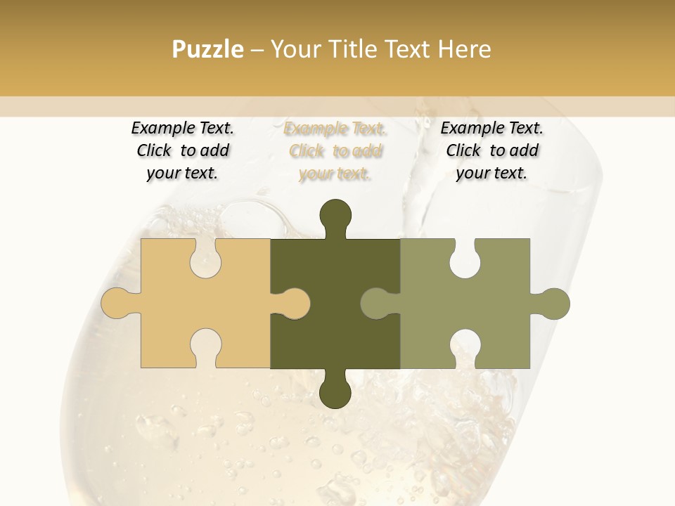 White Wine Splash Wineglass PowerPoint Template