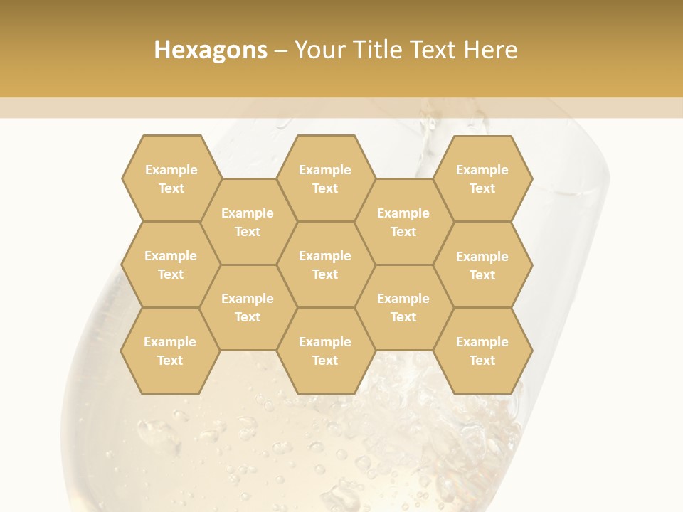 White Wine Splash Wineglass PowerPoint Template