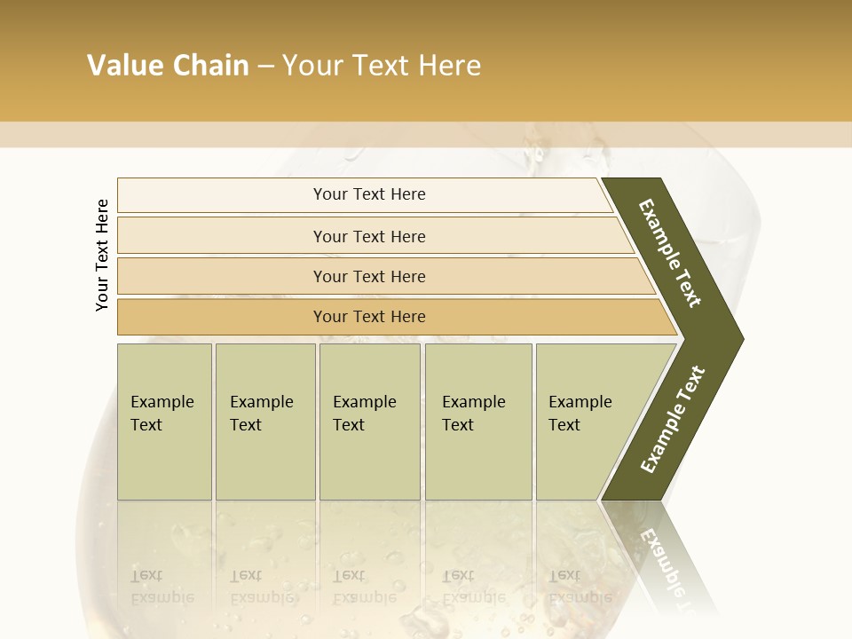 White Wine Splash Wineglass PowerPoint Template