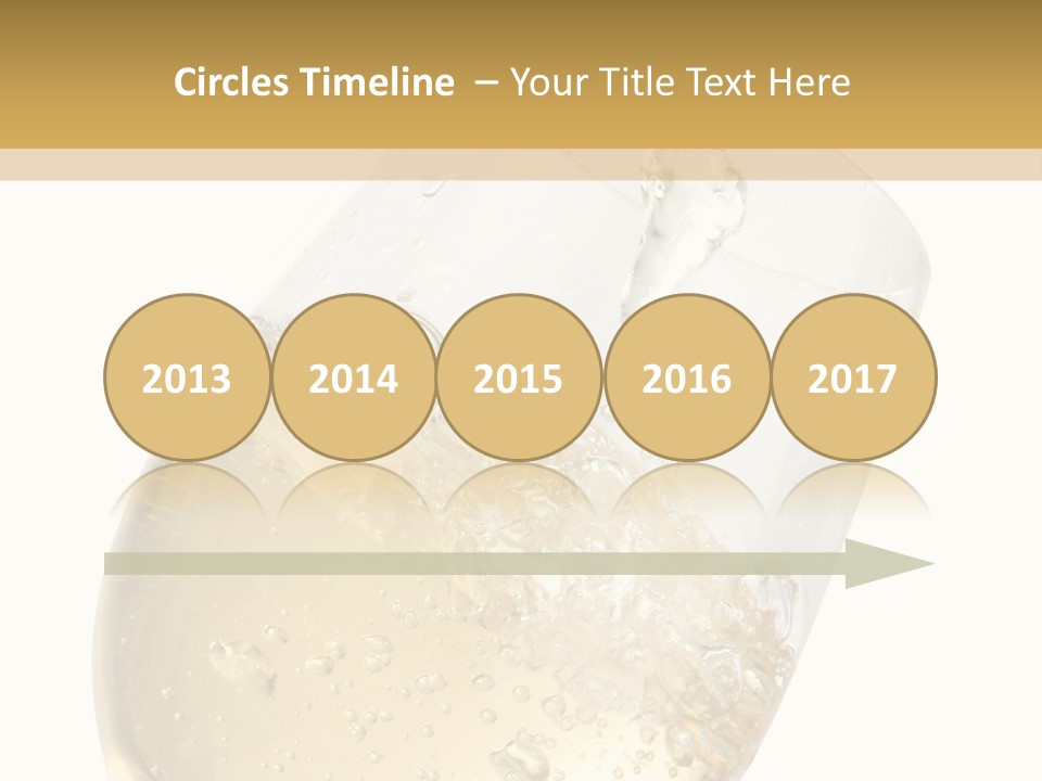 White Wine Splash Wineglass PowerPoint Template