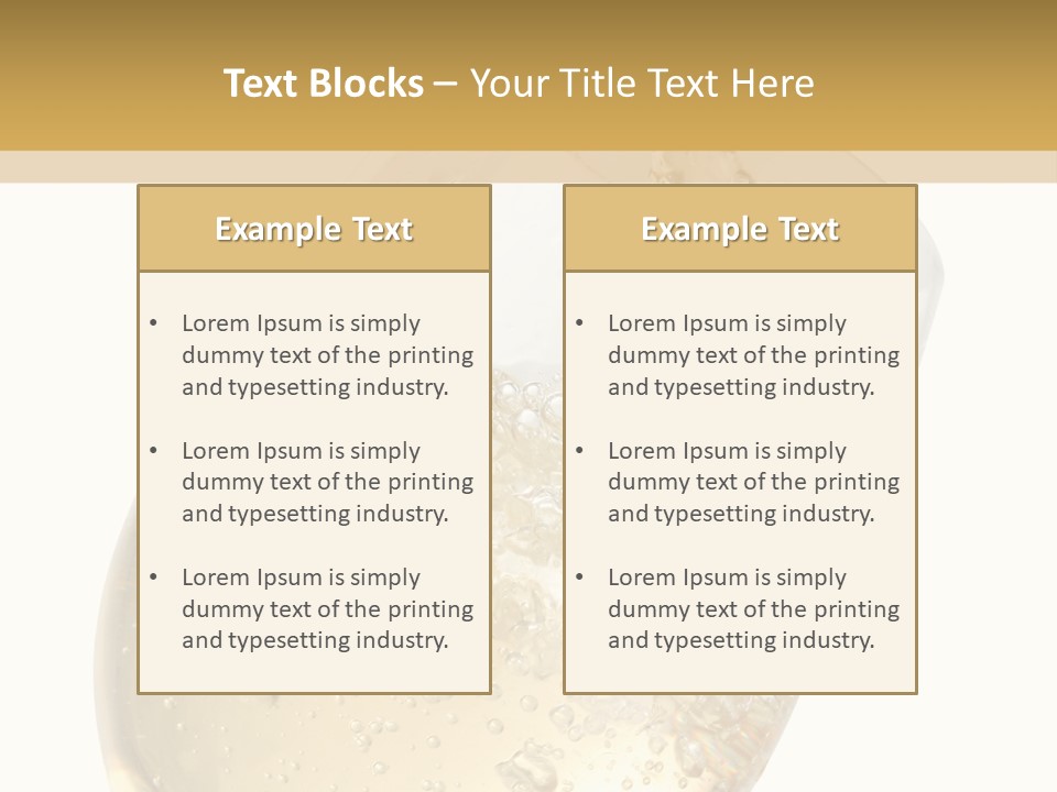 White Wine Splash Wineglass PowerPoint Template