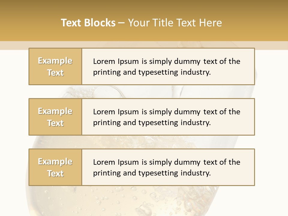 White Wine Splash Wineglass PowerPoint Template