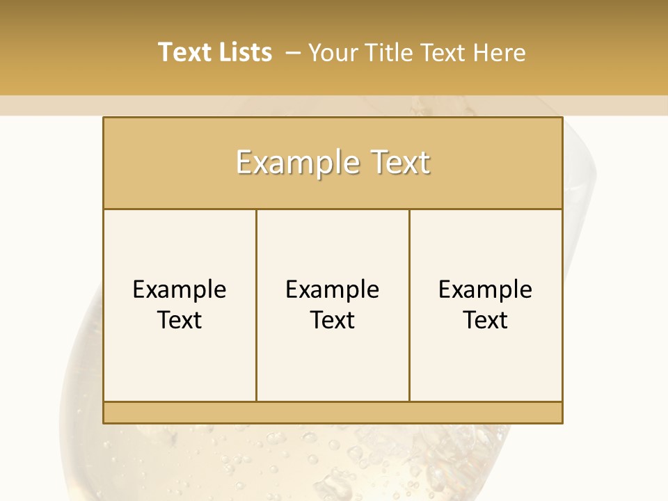 White Wine Splash Wineglass PowerPoint Template