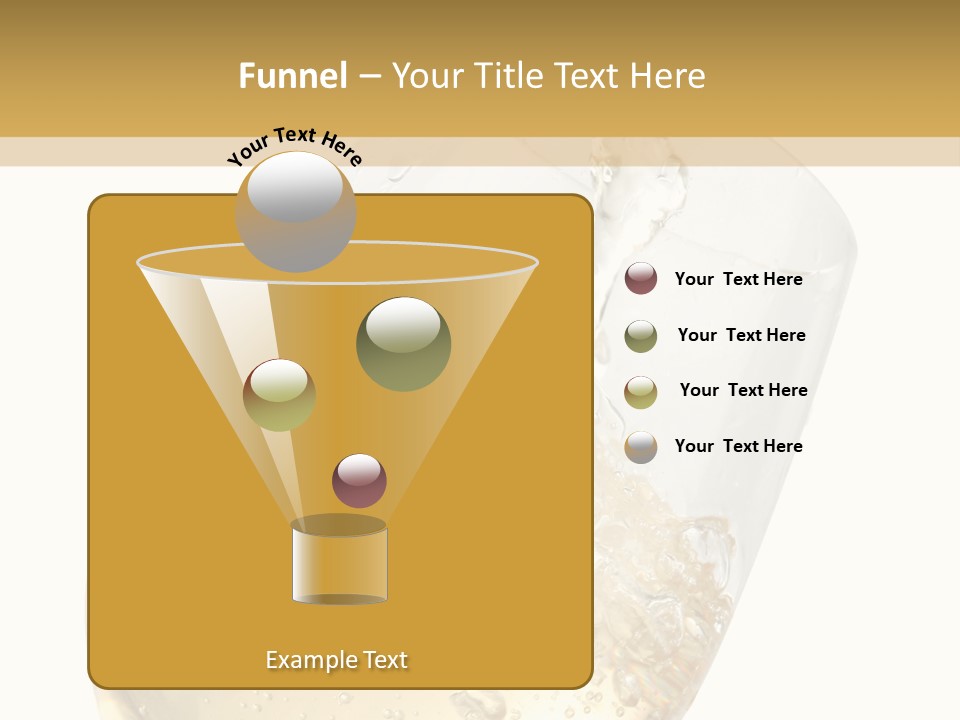 White Wine Splash Wineglass PowerPoint Template