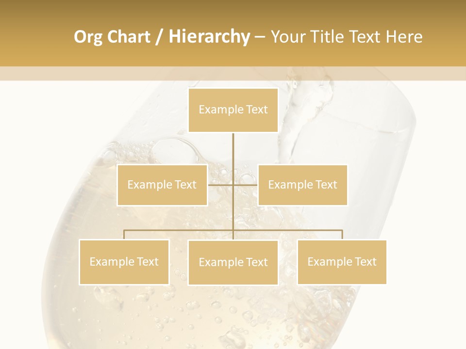 White Wine Splash Wineglass PowerPoint Template