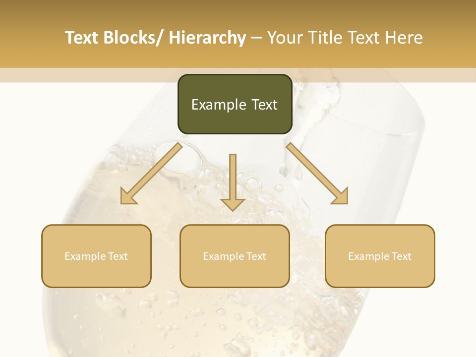 White Wine Splash Wineglass PowerPoint Template