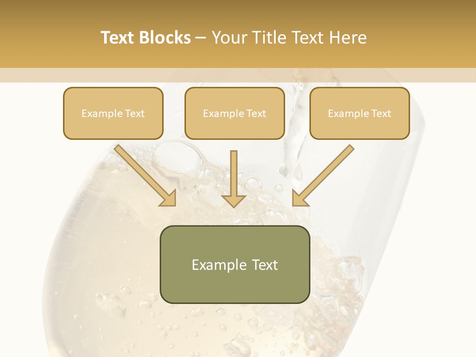 White Wine Splash Wineglass PowerPoint Template