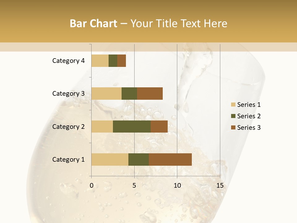 White Wine Splash Wineglass PowerPoint Template