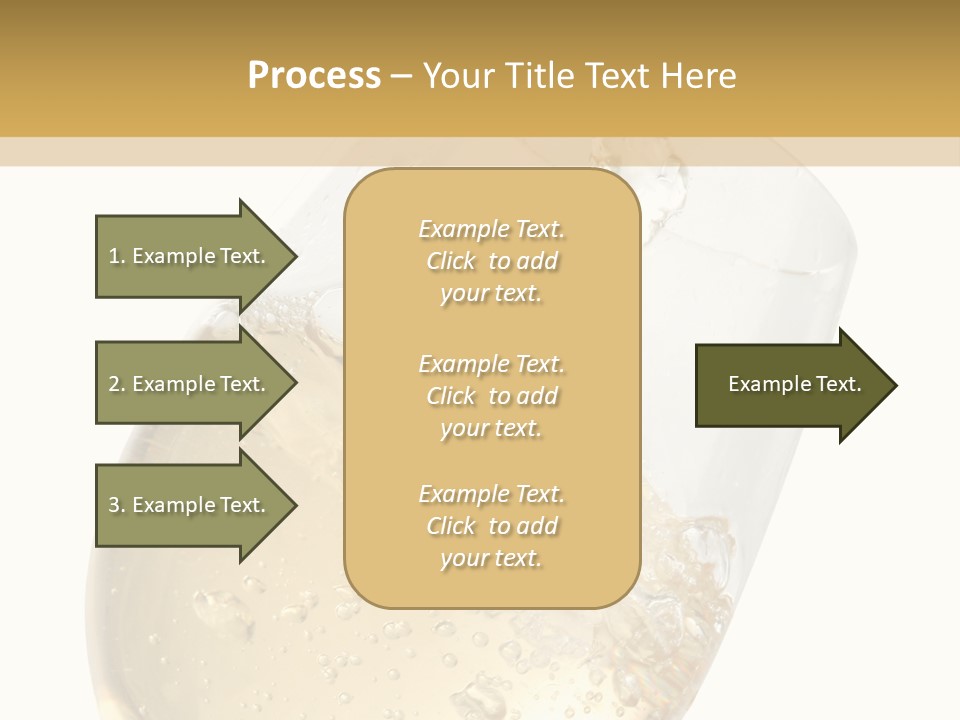 White Wine Splash Wineglass PowerPoint Template